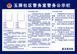 警务室公示栏