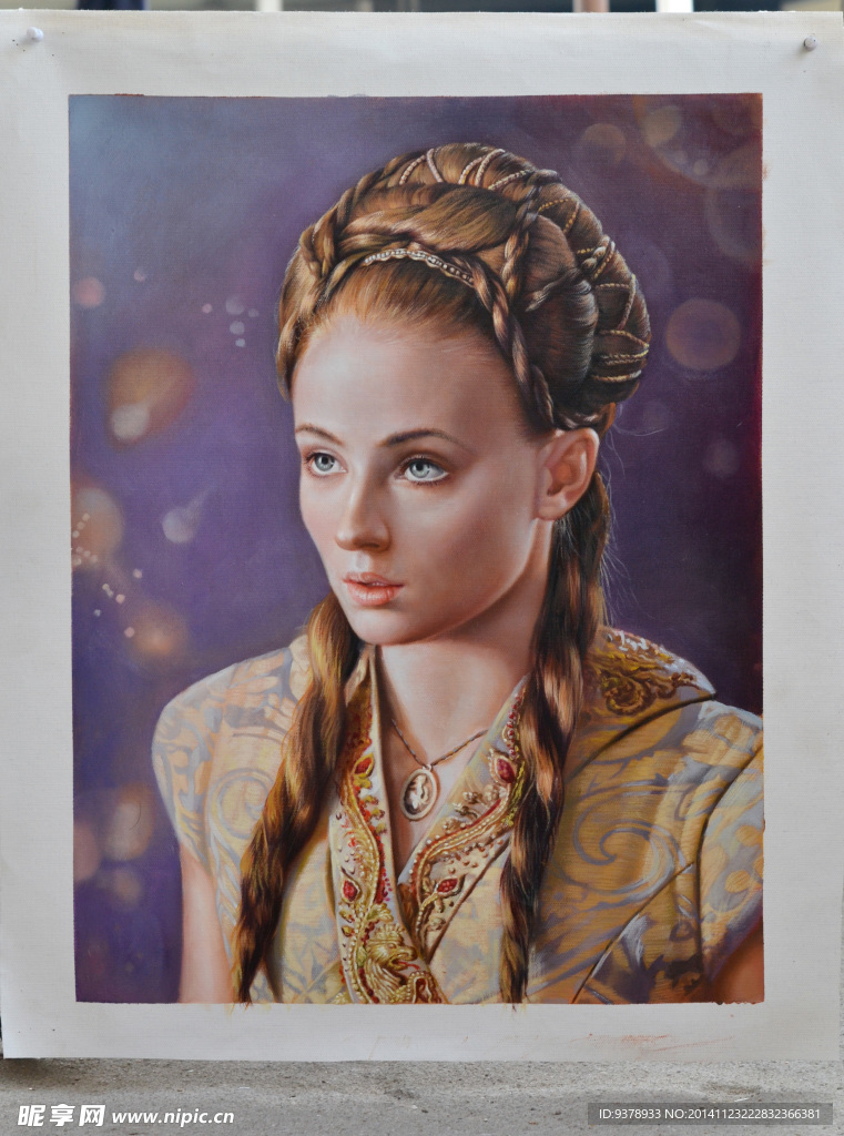 少女绘画