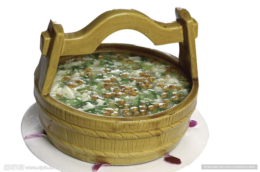 青菜豆花
