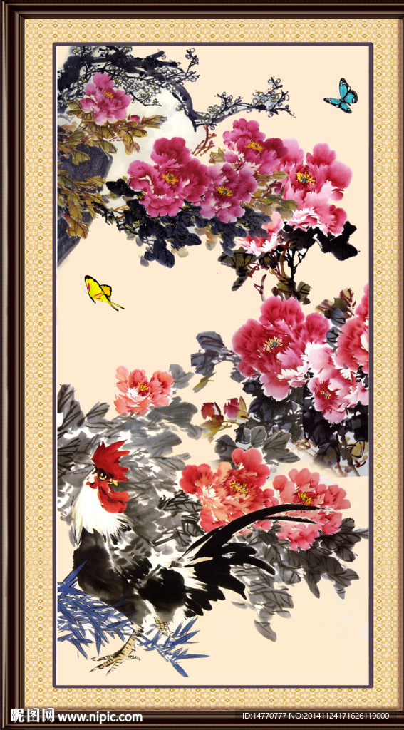 花开富贵国画