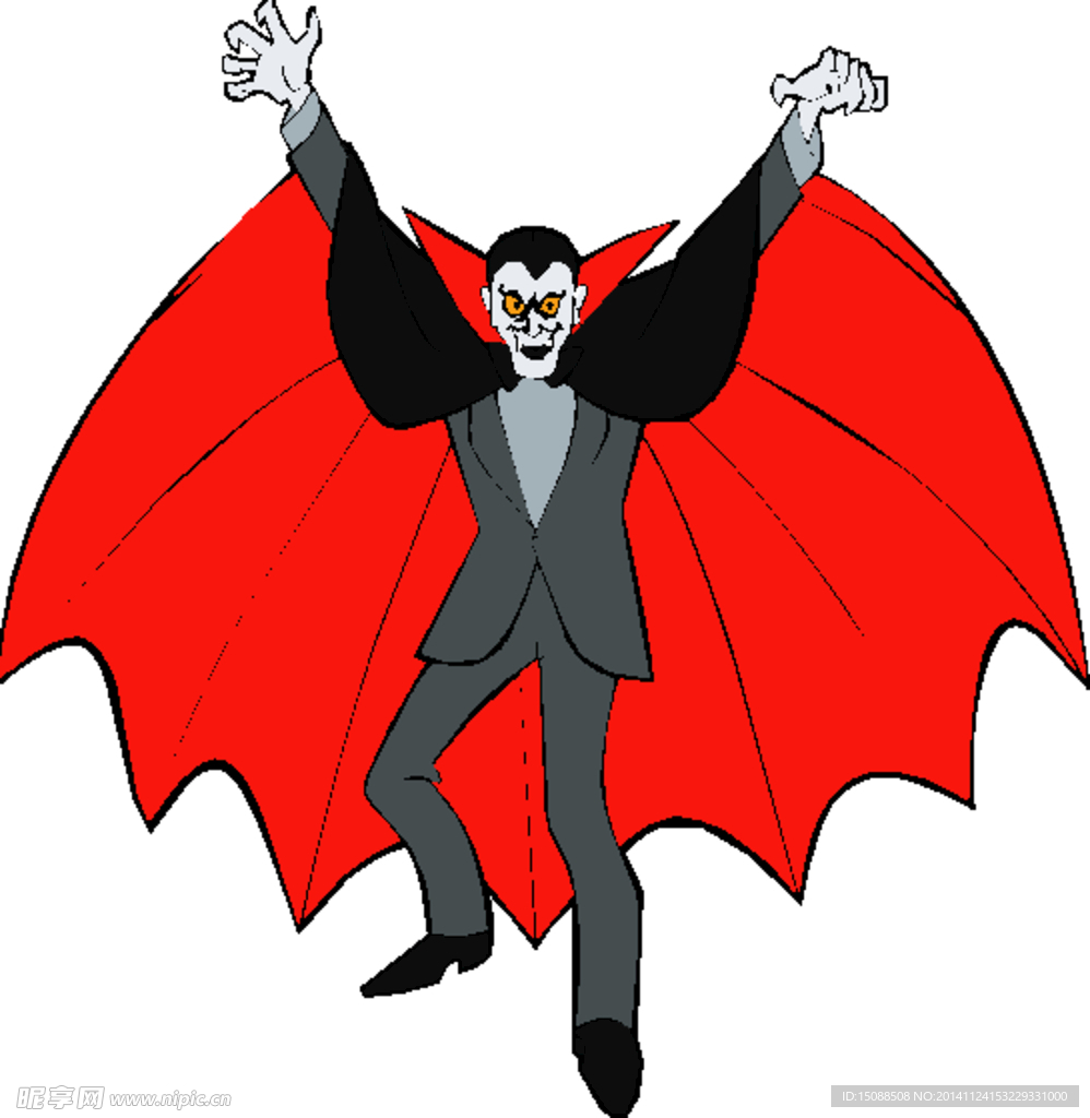 红色翅膀的蝙蝠怪物卡
