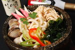 石锅鸡肉乌冬面
