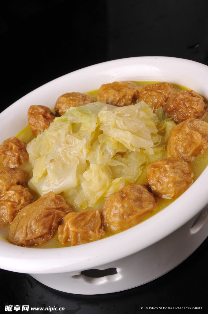 油面筋塞肉大白菜