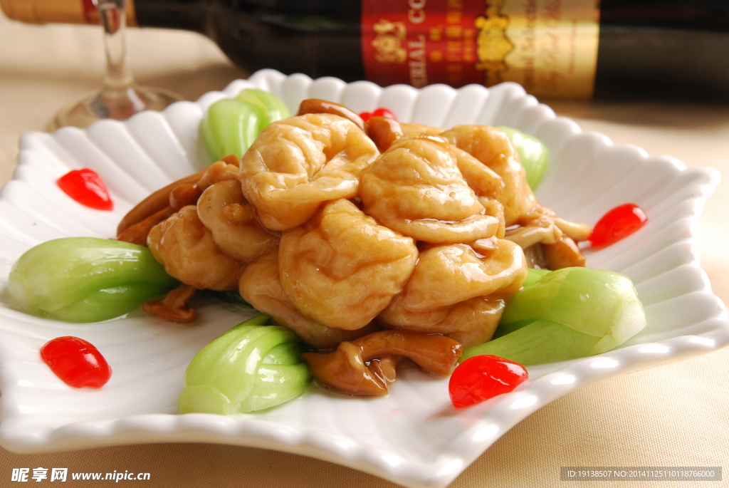 菌菇鱼面筋