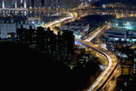 城市道路夜景