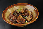 山菌蒸肉