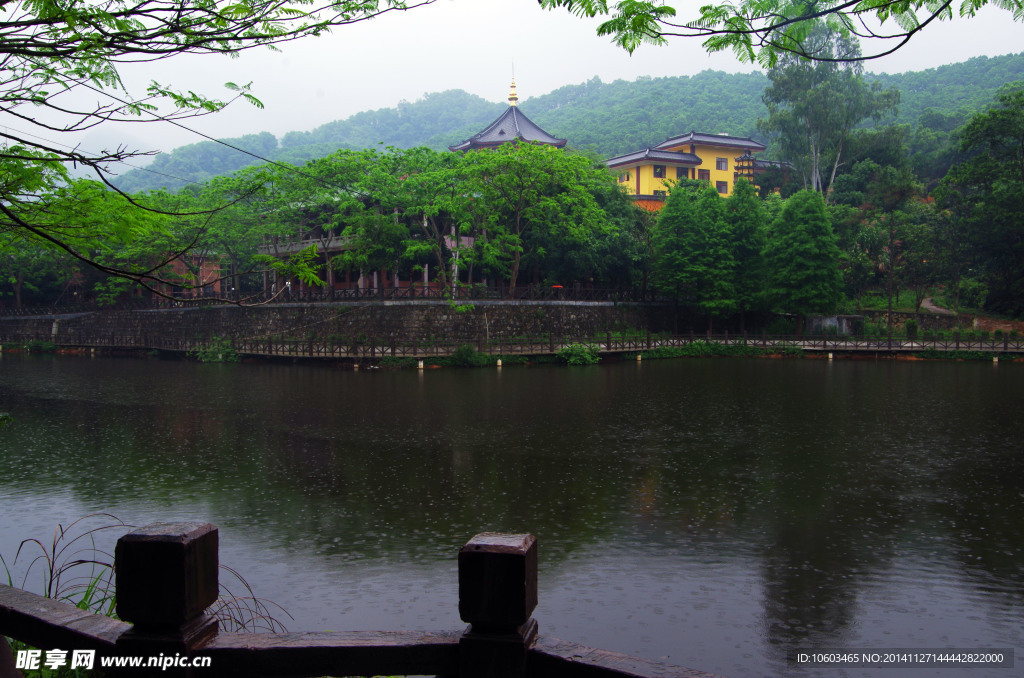 山水风景 园山湖