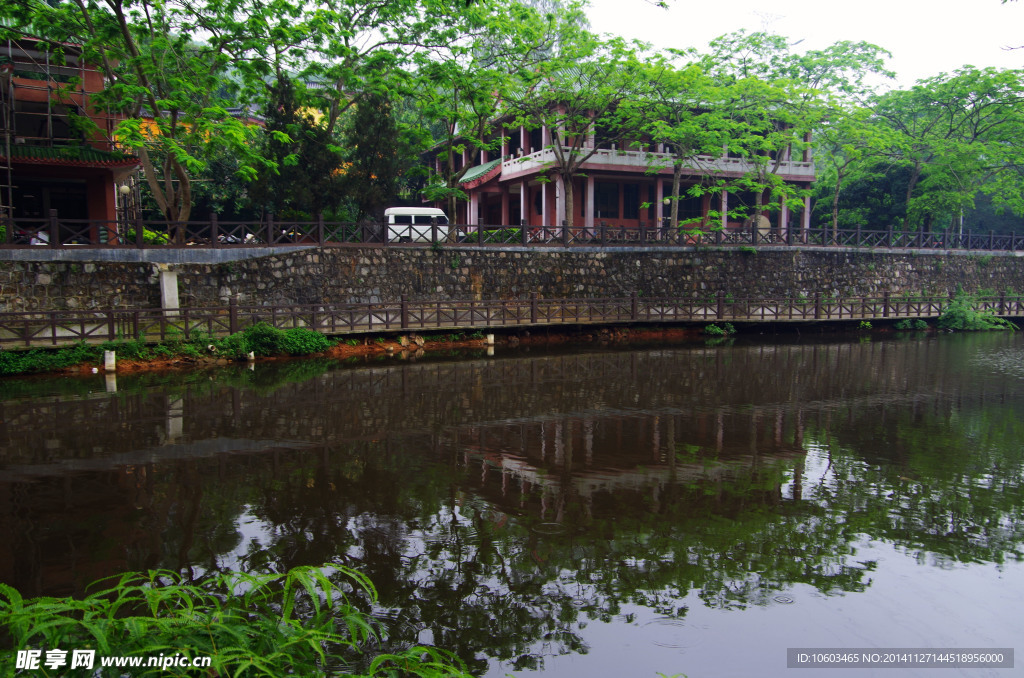 山水风景 园山湖