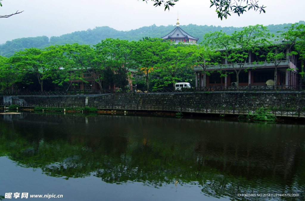 山水风景 园山湖