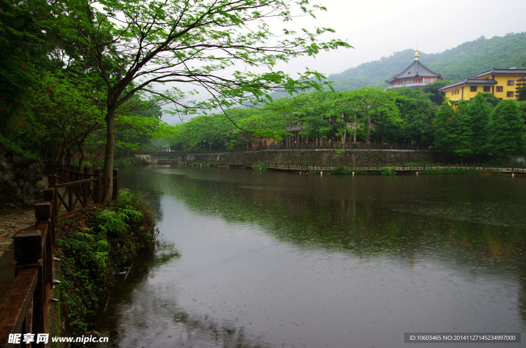 山水风景 园山湖