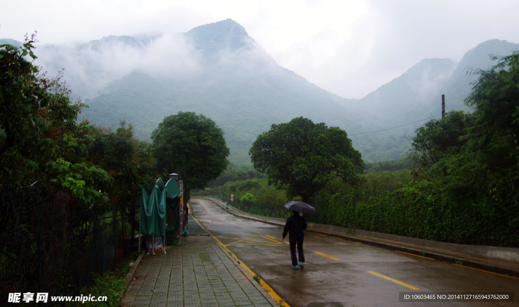 园山烟雨