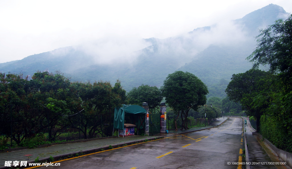 园山烟雨