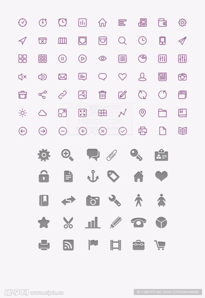 精致线条小图标