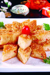 黄金香麻饼