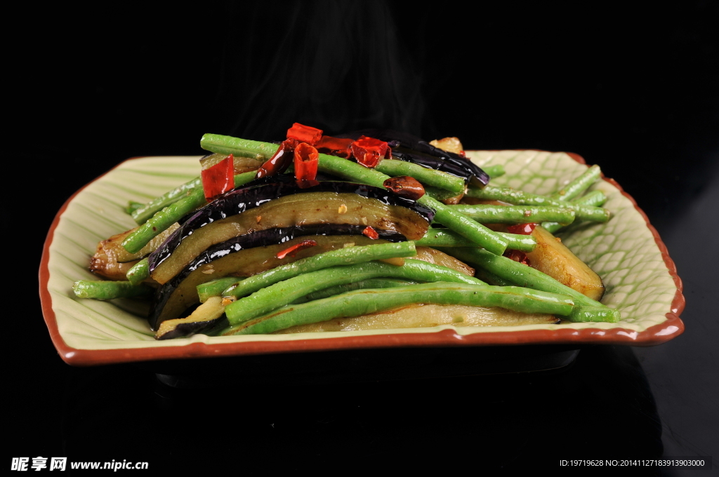 豆角烧茄子