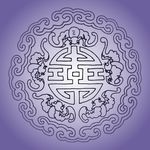 紫色花纹