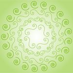 浅草绿螺旋形花纹