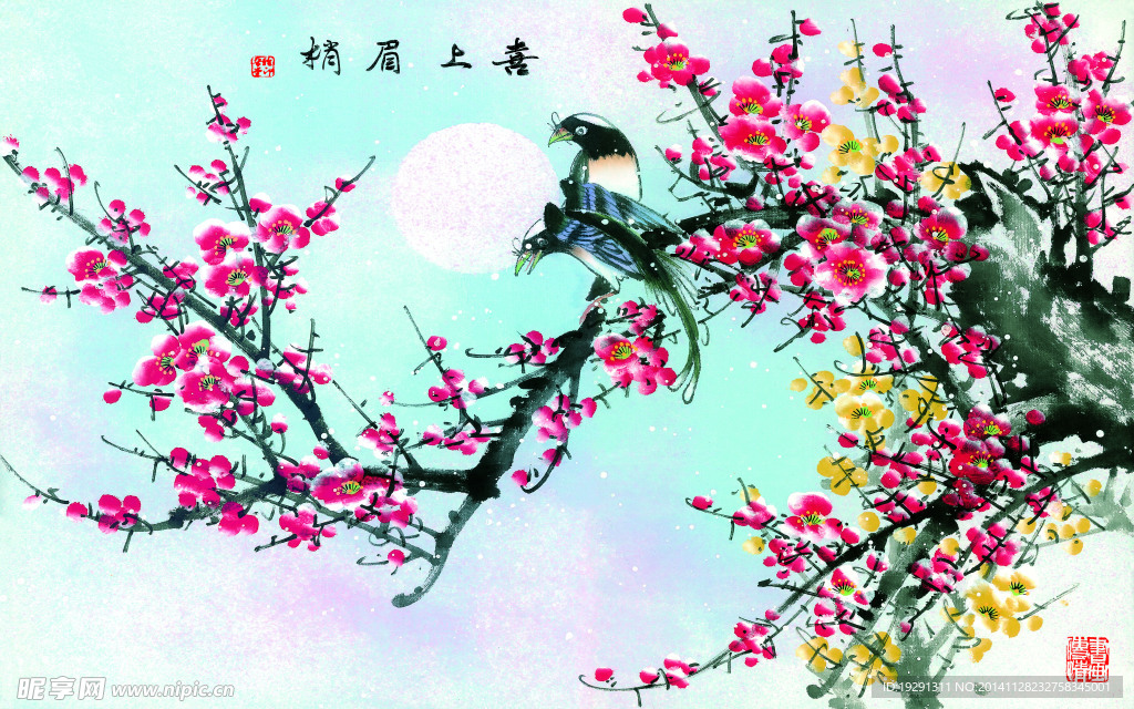 梅花花鸟