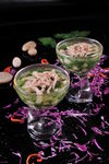 荠菜肉丝烩韩糕