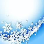 雪花边框