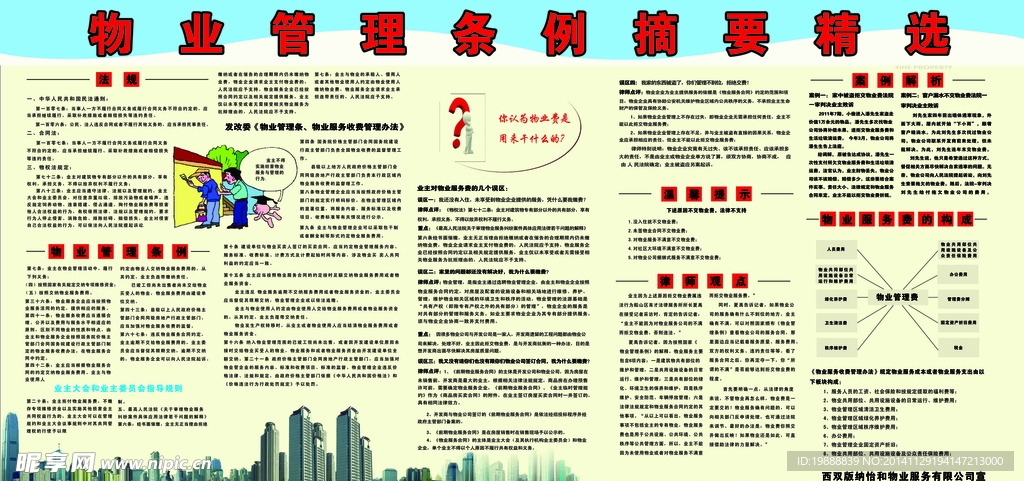 物业管理条例摘要精选