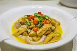 油豆腐炒肉