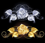卷曲花纹底纹