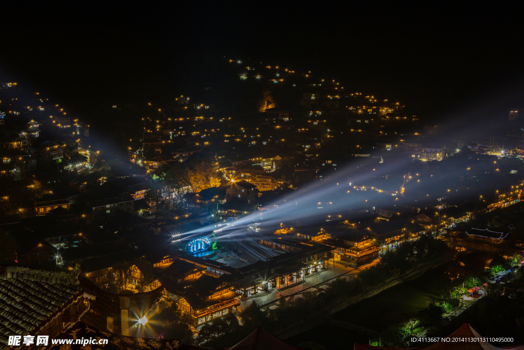 西江苗寨夜景