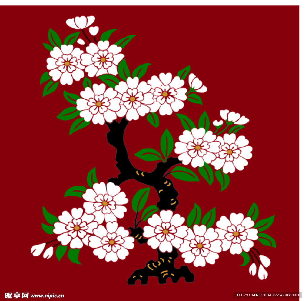 卷曲花纹底纹
