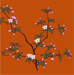 卷曲花纹底纹