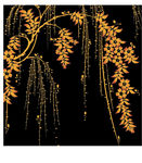 卷曲花纹底纹
