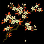 卷曲花纹底纹