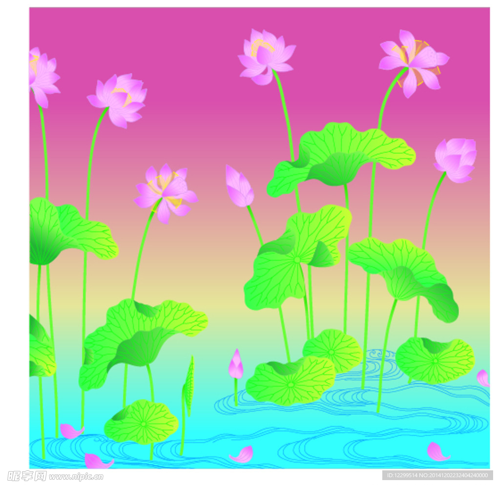 卷曲花纹底纹