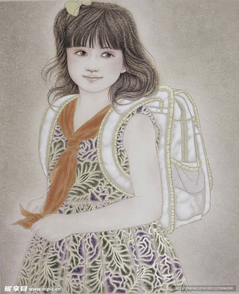 付洛红人物画