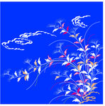 卷曲花纹底纹