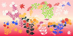 卷曲花纹底纹