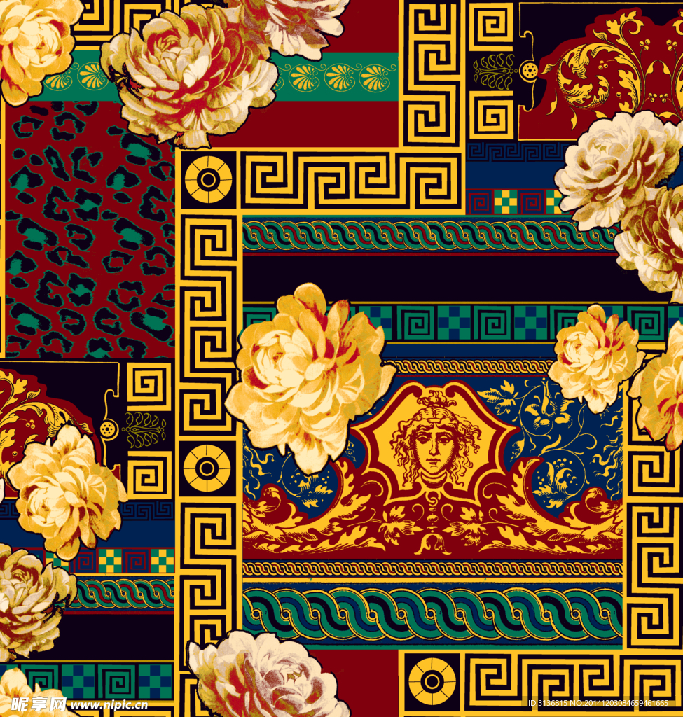 底纹 花型 花边 花卉  花纹