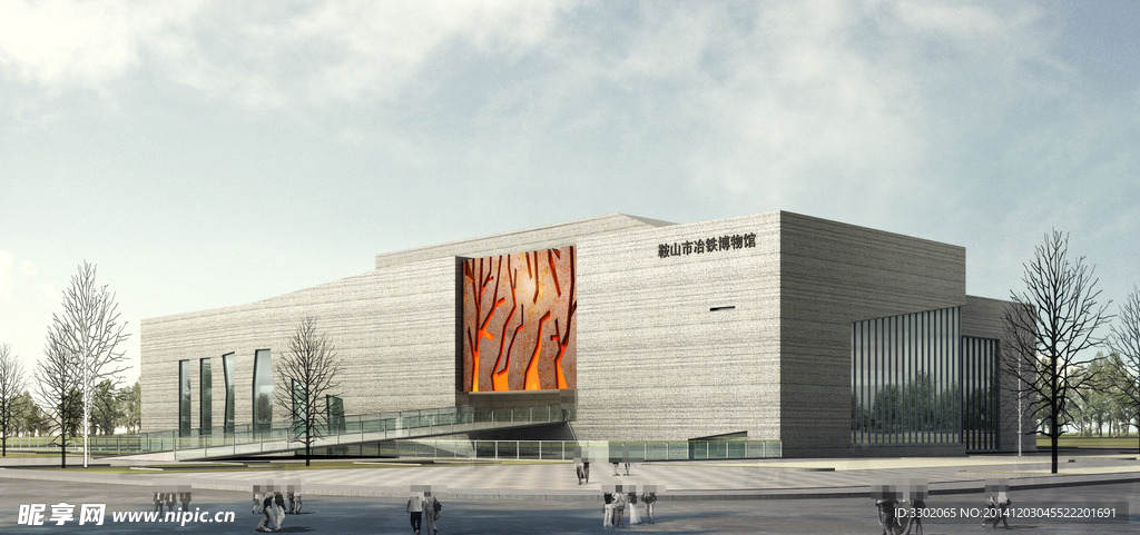 博物馆建筑效果图