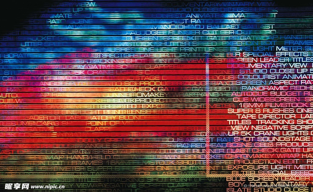 炫酷文字背景