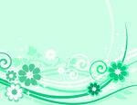 卷曲花纹底纹