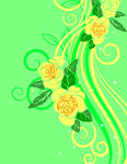 卷曲花纹底纹