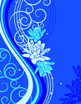 卷曲花纹底纹