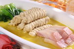 棠菜咸肉百叶结
