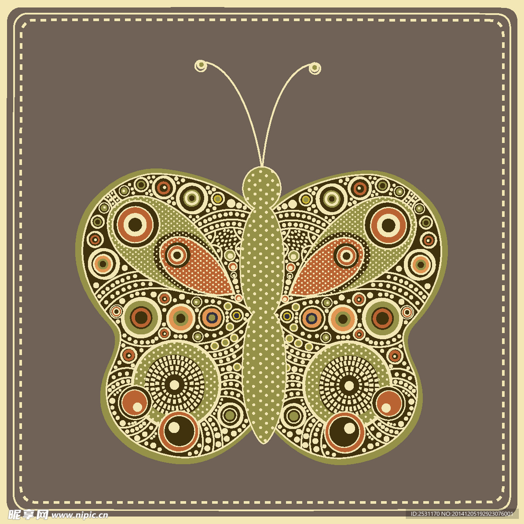 蝴蝶花纹