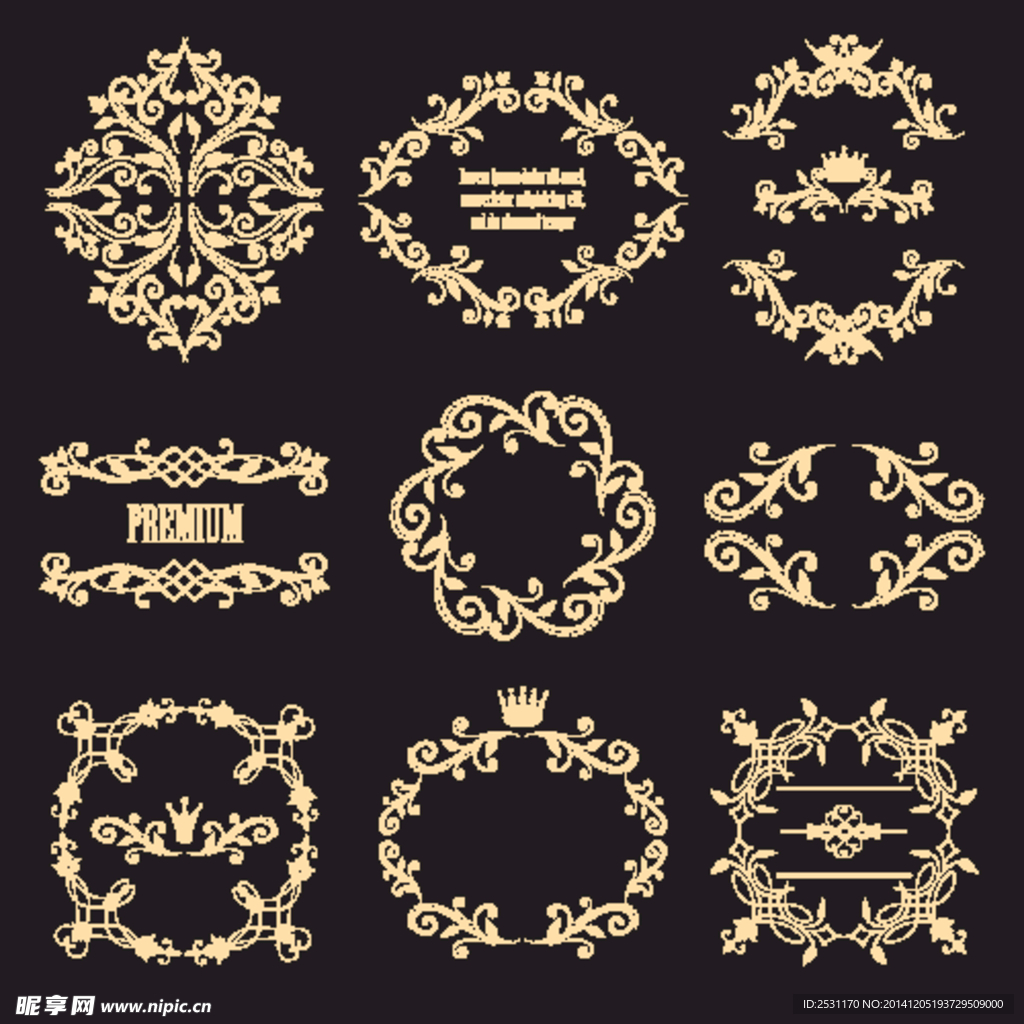 欧式花纹