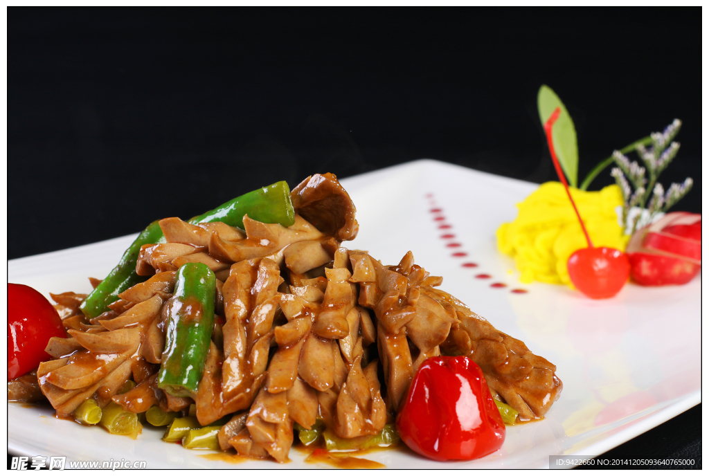 酸豆角爆腰花