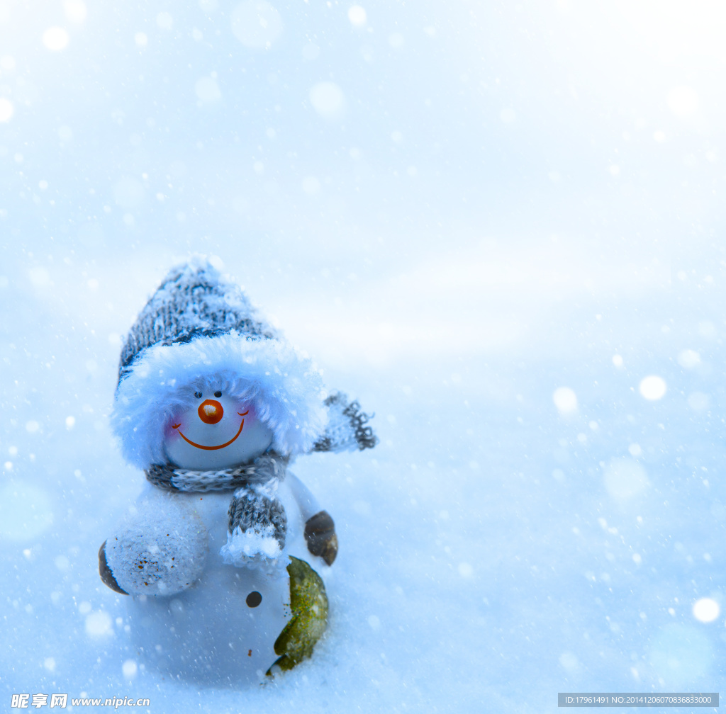 唯美圣诞雪人
