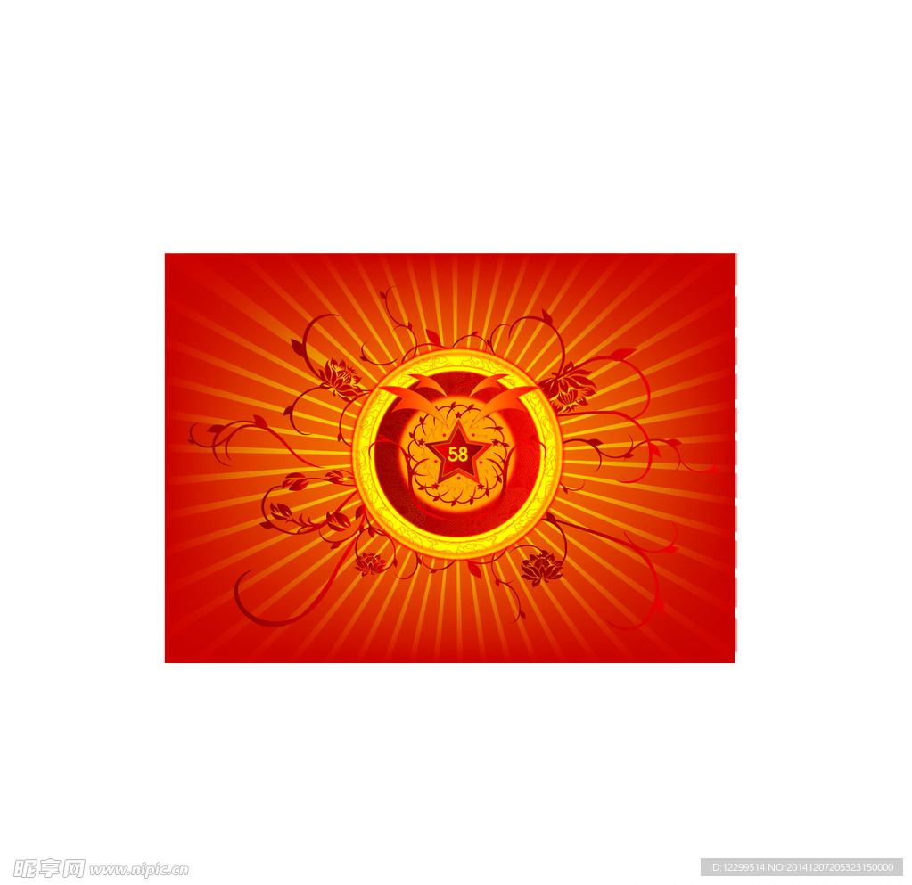 卷曲花纹底纹