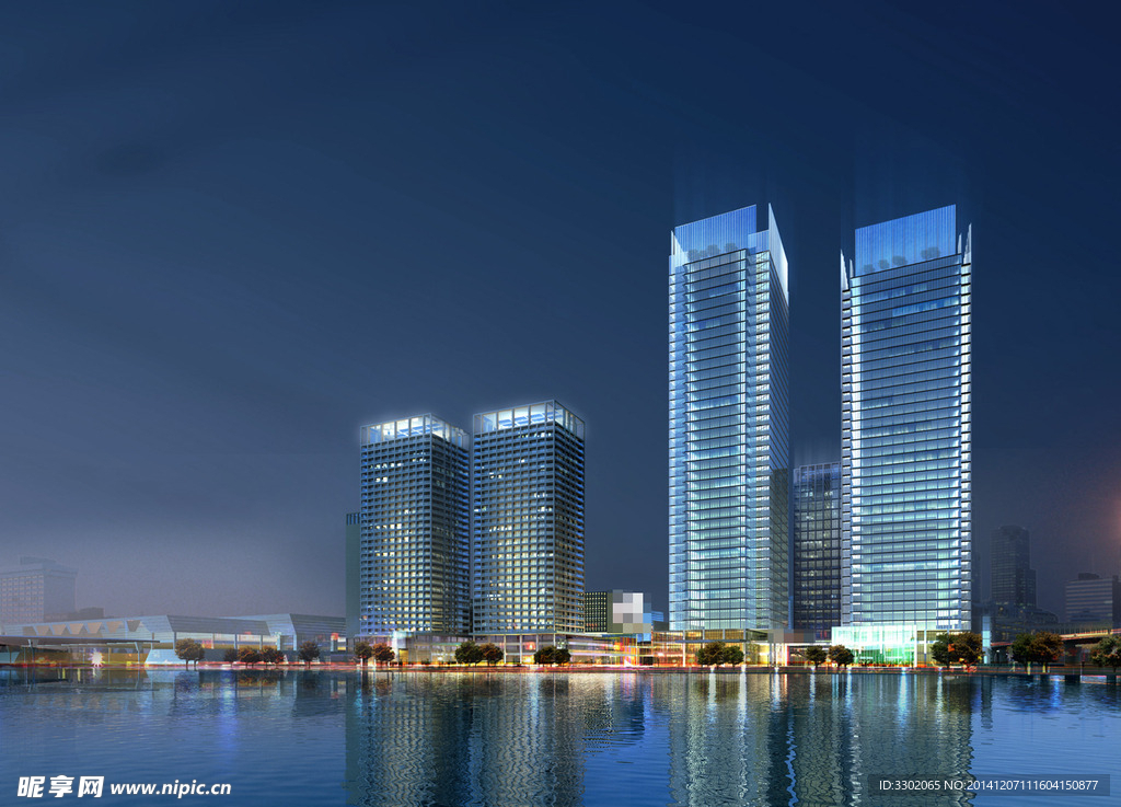 信发商业大楼夜景