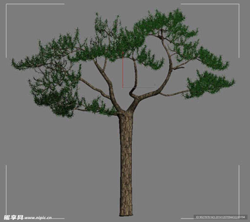迎客松3D模型